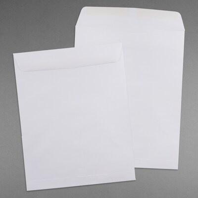JAM Paper Open End Catalog Envelope, 11 1/2" x 14 1/2", White, 25/Pack (1623201)