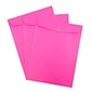 JAM Paper 9" x 12" Open End Catalog Colored Envelopes with Clasp Closure, Ultra Fuchsia Pink, 10/Pack (90909027B)