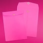 JAM Paper Open End Clasp Catalog Envelope, 9" x 12", Fuchsia Pink, 100/Box (90909027)