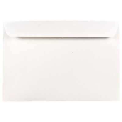 JAM Paper Booklet Envelope, 6 1/2 x 9 1/2, White, 500/Box (4241C)