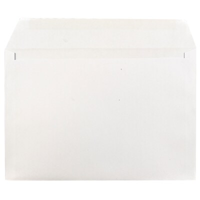 JAM Paper Booklet Envelope, 6 1/2 x 9 1/2, White, 500/Box (4241C)