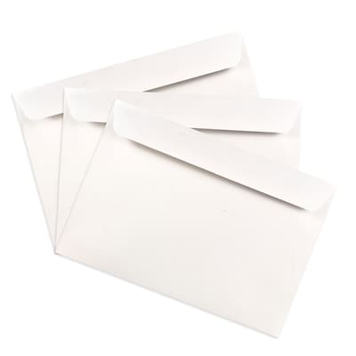 JAM Paper Booklet Envelope, 6 1/2" x 9 1/2", White, 250/Box (4241H)