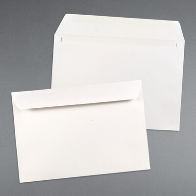 JAM Paper Booklet Envelope, 6 1/2" x 9 1/2", White, 250/Box (4241H)