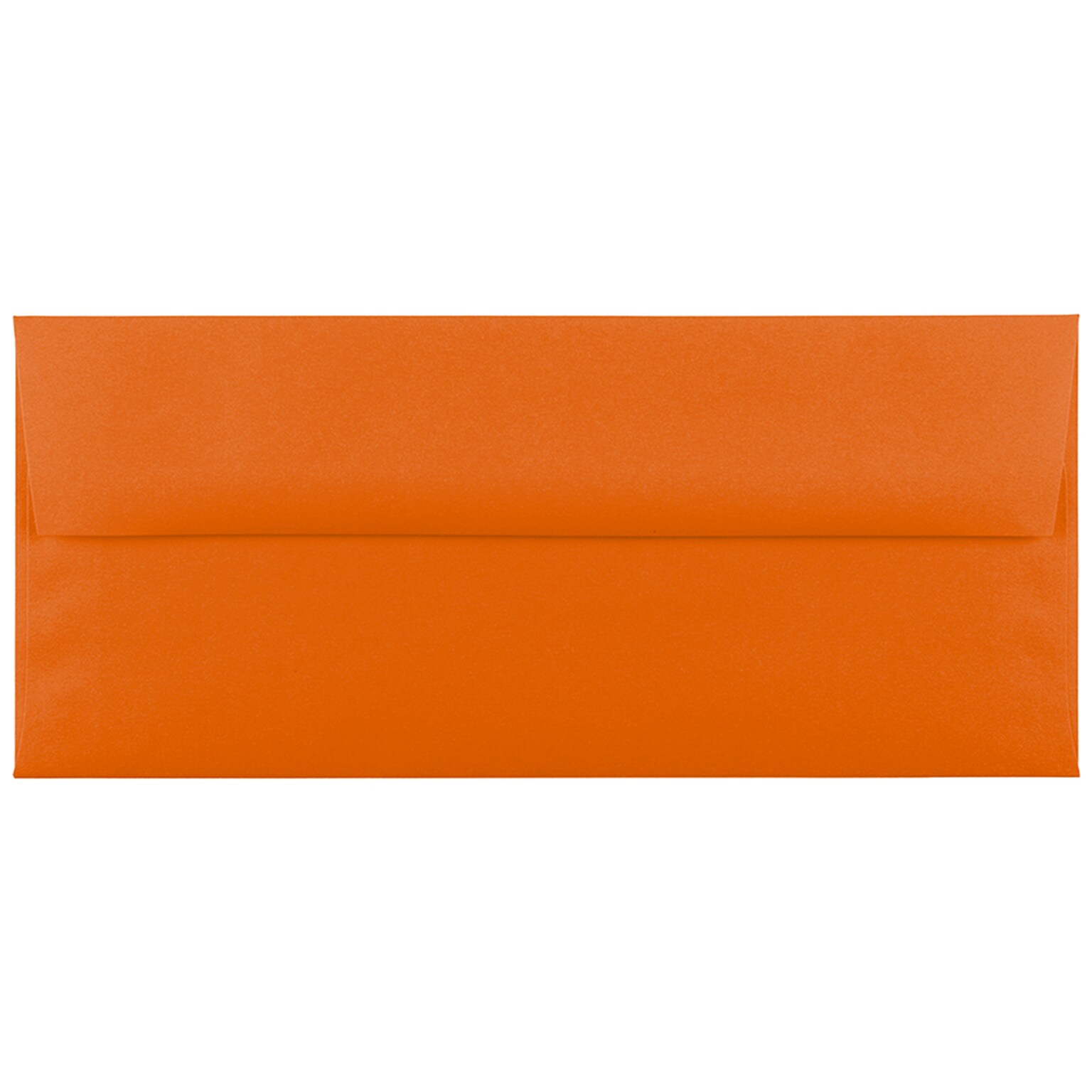 JAM Paper #10 Business Colored Envelopes, 4.125 x 9.5, Orange Recycled, Bulk 500/Box (15860H)