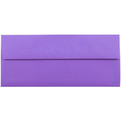 JAM Paper #10 Business Envelope, 4 1/8 x 9 1/2, Violet Purple, 1000/Carton (15864B)