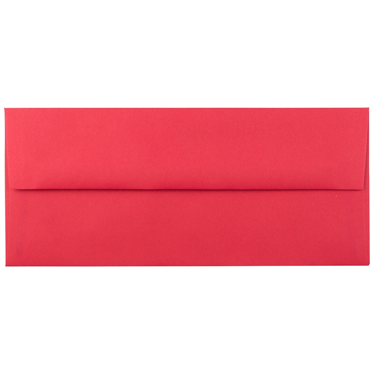 JAM Paper Open End #10 Business Envelope, 4 1/8 x 9 1/2, Red, 500/Pack (67161H)