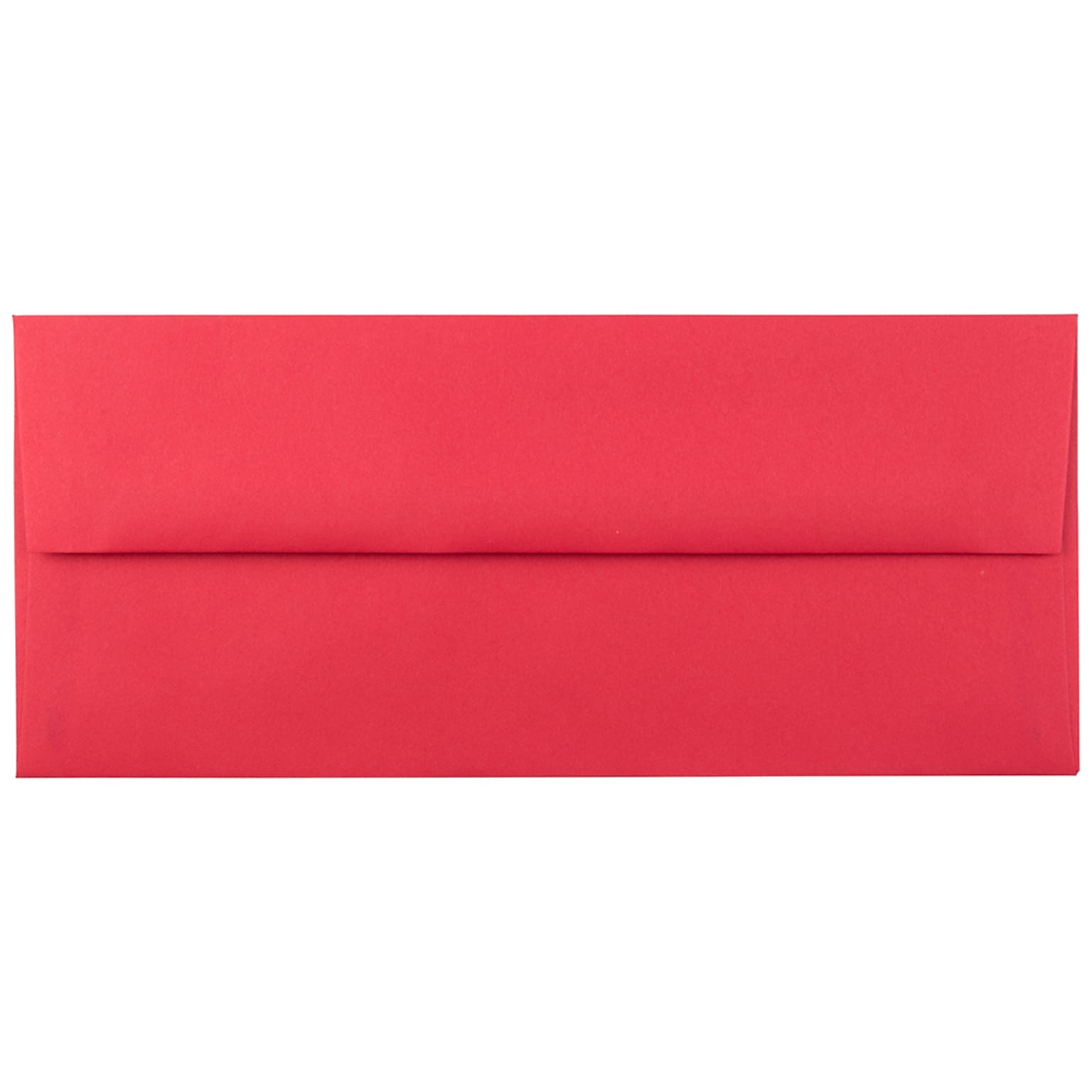 JAM Paper Open End #10 Business Envelope, 4 1/8 x 9 1/2, Red, 50/Pack (67161I)