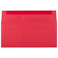 JAM Paper Open End #10 Business Envelope, 4 1/8 x 9 1/2, Red, 500/Pack (67161H)