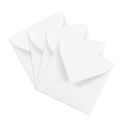 JAM Paper 3.125 x 3.125 Mini Square Envelopes, White, Bulk 250/Box (201229H)