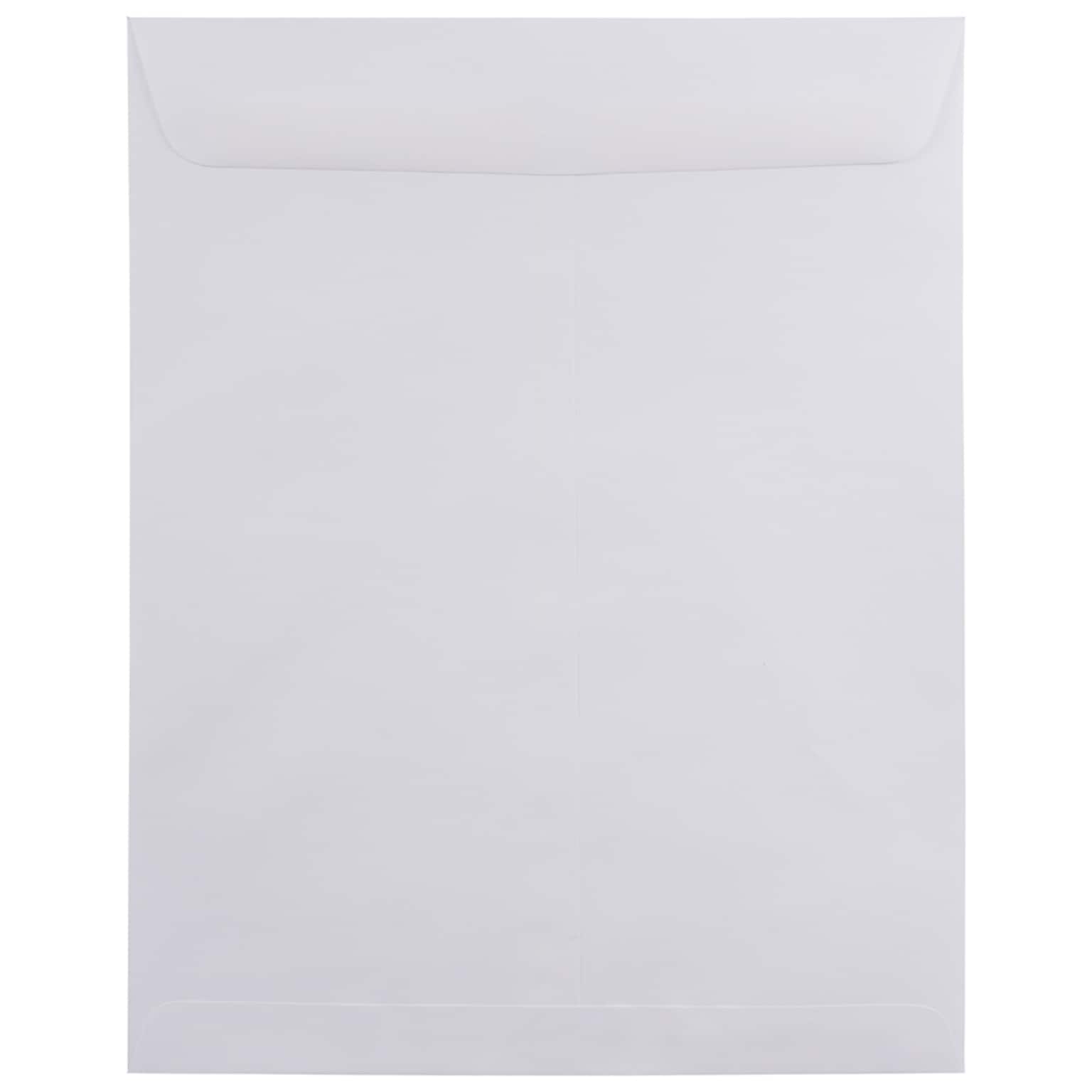 JAM Paper Open End Catalog Envelope, 11 1/2 x 14 1/2, White, 25/Pack (1623201)