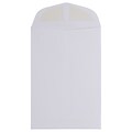 JAM Paper 1 Scarf Open End Catalog Envelopes, 4.625 x 6.75, White, 25/Pack (1623988)