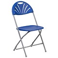 Flash Furniture HERCULES Series 800 lb. Capacity Plastic Fan Back Folding Chair (LEL4BL)
