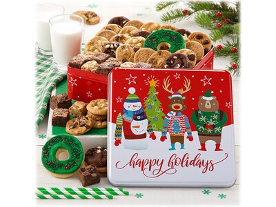 Mrs. Fields Happy Holidays Med Combo Tin (20WCTIN021)