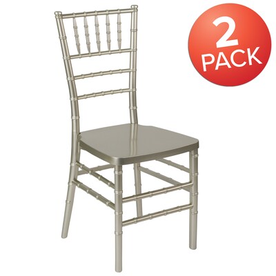 Flash Furniture HERCULES Series Resin Chiavari Chair, 2/Pk (2LECHAMP)