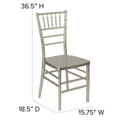 Flash Furniture HERCULES Series Resin Chiavari Chair, 2/Pk (2LECHAMP)