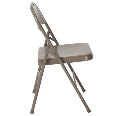 Flash Furniture HERCULES Series Metal Folding Chair, Gray (BDF002GY)