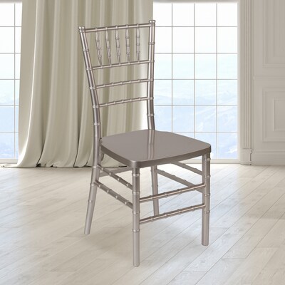 Flash Furniture HERCULES Series Resin Chiavari Chair (LEPEWTER)