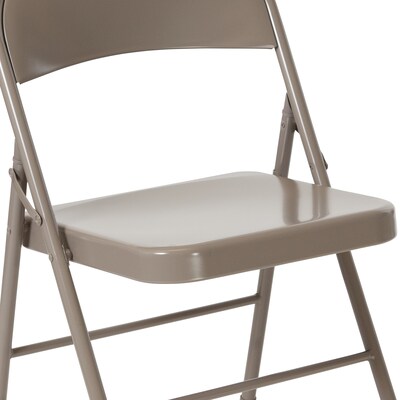 Flash Furniture HERCULES Series Metal Folding Chair, 4/Pk (4BDF002GY)