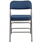 Flash Furniture HERCULES Series Fabric Folding Chair, Navy, 2/Pack (2AWMC320AFNVY)