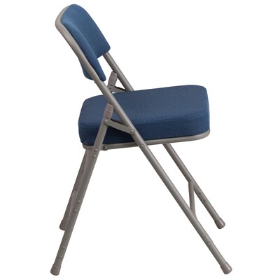 Flash Furniture HERCULES Series Fabric Folding Chair, Navy, 2/Pack (2AWMC320AFNVY)