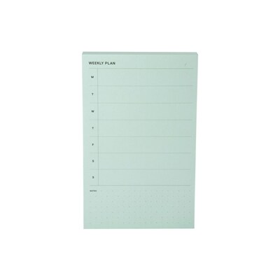 Noted by Post-it® Brand, Green Weekly Planner Pad, 4.9 x 7.7, 100 Sheets/Pad, 1 Pad/Pack (NTD-58-GRN)