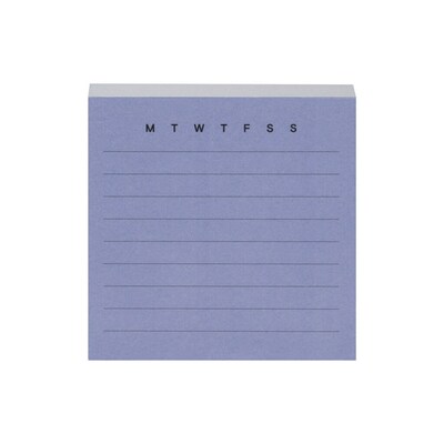 Noted by Post-it® Brand, Blue lined square Notes, 3 x 3, 100 Sheets/Pad, 1 Pad/Pack (NTD-33-BLU)