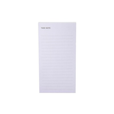 Noted by Post-it® Brand, Grey Lined List Notes, 2.9 x 5.7, 100 Sheets/Pad, 1 Pad/Pack (NTD-36-GRY)