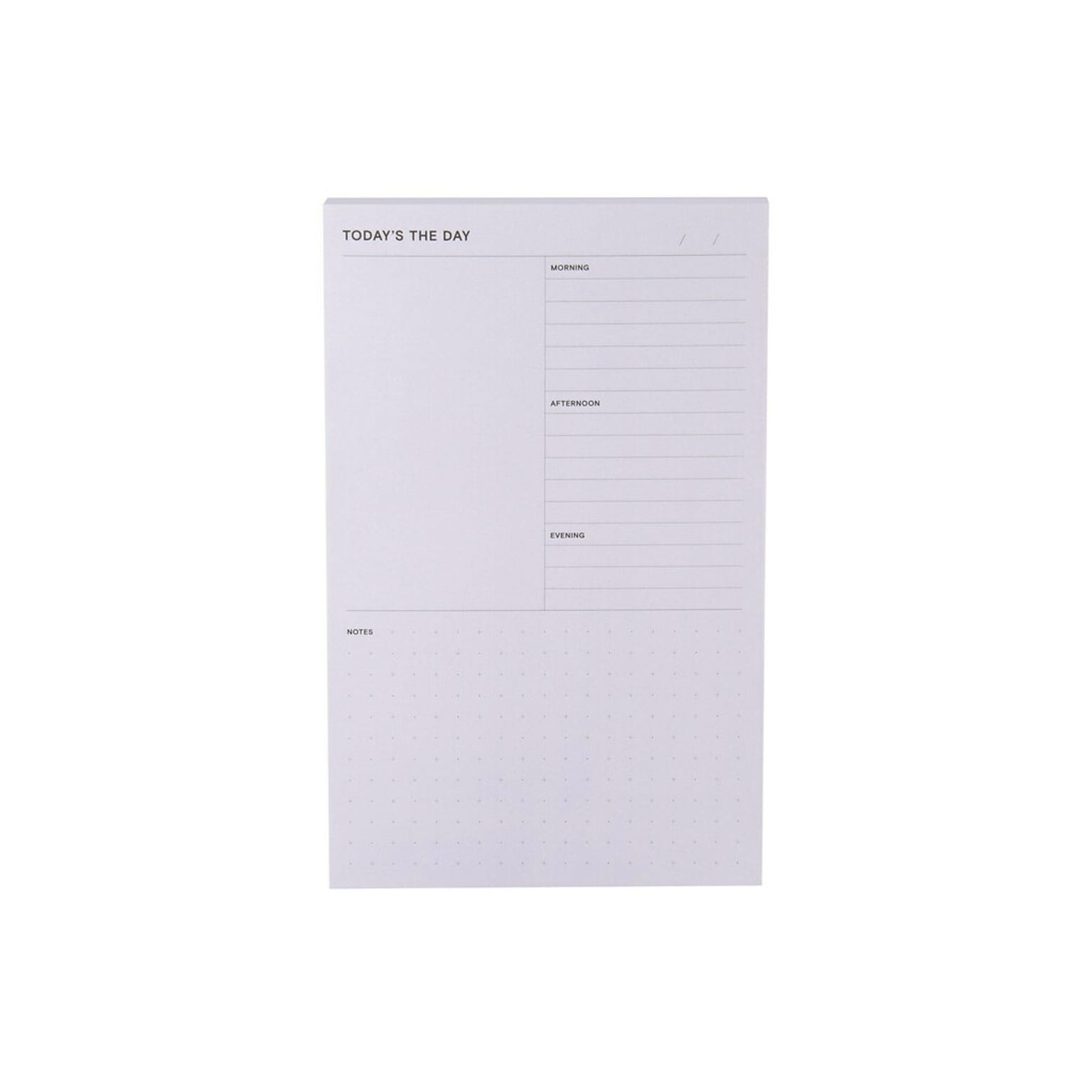Noted by Post-it® Brand, Grey Daily Planner Pad, 4.9 x 7.7, 100 Sheets/Pad, 1 Pad/Pack (NTD-58-GRY)