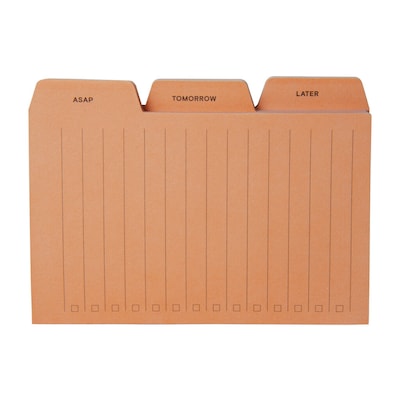 Noted by Post-it® Brand, Peach Tab Notes, 3 in. x 4 in., 90 Sheets/Pad, 1 Pad/Pack (NTD-TAB-PCH)