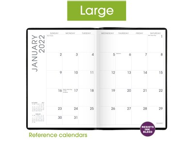 2022 AT-A-GLANCE 7 x 10 Monthly Planner,  Black (70-432-05-22)
