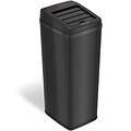 iTouchless Stainless Steel Sliding Lid Sensor Trash Can with AbsorbX Odor Control System, 14 Gal., B