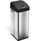 iTouchless Stainless Steel Sensor Trash Can with Wide Lid Opening and AbsorbX Odor Control System, 1