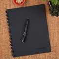 Cambridge Limited Professional Notebook, 8.5 x 11, Wide Ruled, 80 Sheets, Black (06064)