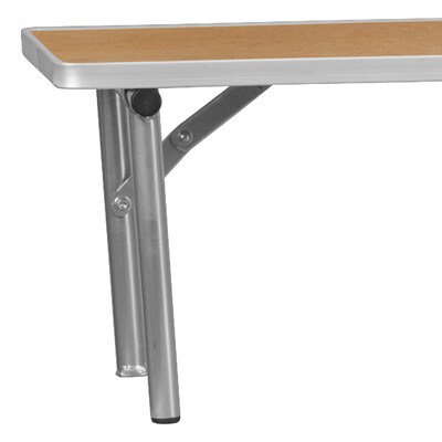 Flash Furniture Amara Folding Table Riser, 72" x 11.75", Birchwood (XA72RS)