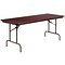 Flash Furniture 30x72 Rectangular Folding Banquet Table, Mahogany High-Pressure Laminate