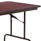 Flash Furniture Floyd Folding Table, 72" x 30", Mahogany (YT3072HIGHWAL)