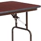 Flash Furniture Frankie Folding Table, 48" x 24", Mahogany (YT2448MELWAL)