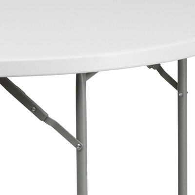 Flash Furniture Kathryn Folding Table, 48" x 48", Granite White (RB48R)