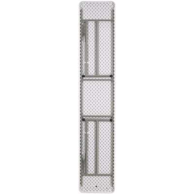Flash Furniture Folding Table, 96" x 18", White (DAD-YCZ-244-2-GW-GG)