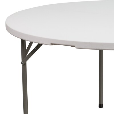 Flash Furniture Elon Folding Table, 60.75" x 60.75", Granite White (DADYCZ1GW)