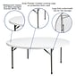 Flash Furniture Folding Table, 71"Dia., White (DAD-YCZ-180R-GW-GG)