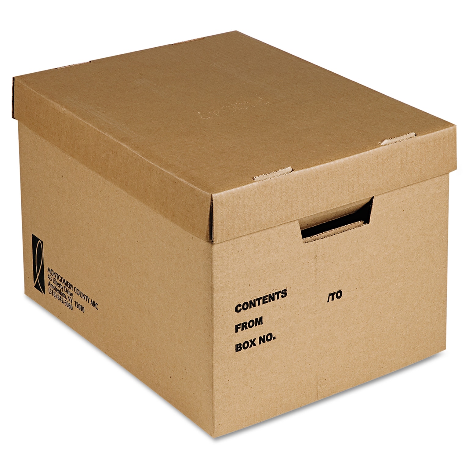 AbilityOne 15 x 15 x 12 File Box, Brown, 25/Bundle (8115014554036)