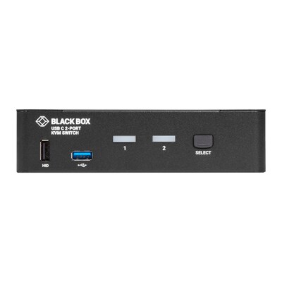 Black Box USB-C 4K KVM Switch, 2-Port (KVMC4K-2P)