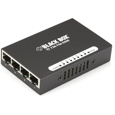 BlackBox LBS008A Series Fast Ethernet (100-Mbps) Switch - 10/100-Mbps Copper RJ45, USB Powered (LBS008A)