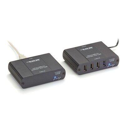 Black Box USB 2.0 Extender, CATx/LAN, 4-Port (IC408A-R2)