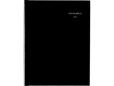 2022 AT-A-GLANCE DayMinder 8 x 11 Weekly Appointment Book, Black (G520H-00-22)