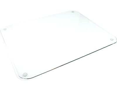 Floortex Glaciermat Glass Desk Pad, 36 x 20, Clear (FCDE2036G)