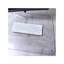 Desktex Glaciermat Anti-Slip Glass Desk Pad, 20 x 36, Clear (FCDE2036G)