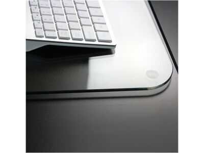 Desktex Glaciermat Anti-Slip Glass Desk Pad, 20" x 36", Clear (FCDE2036G)