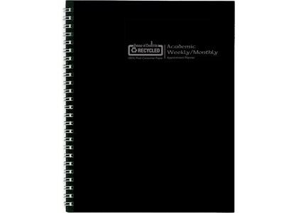 2021-2022 House of Doolittle 7 x 9 Academic Planner, Black (295532-22)
